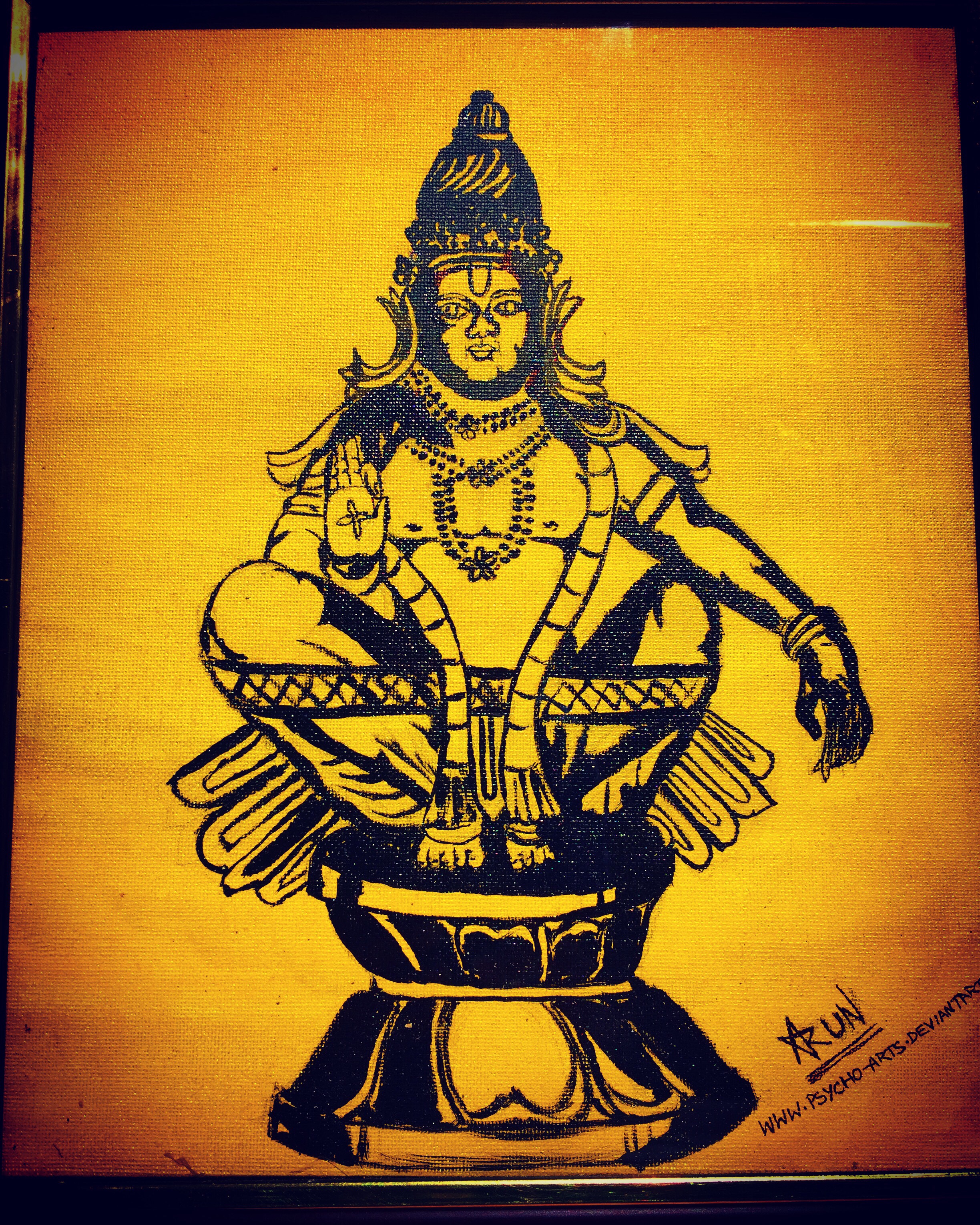Ghantakart.com Ayyappa Swamy Paper Art Wall Poster Without Frame (12x18  Inch) : Amazon.in: Home & Kitchen